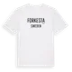 White t-shirt med Forkesta i Sverige t-shirt
