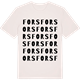 Vintage White t-shirt med Fors ordlek t-shirt