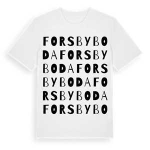 Forsbyboda ordlek t-shirt – ekologisk bomull t-shirt från Pinshirt