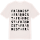 Vintage White t-shirt med Frändesta ordlek t-shirt