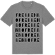 Mid Heather Gray t-shirt med Frebbenbo ordlek t-shirt