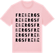 Pink Cotton t-shirt med Frebergs ordlek t-shirt