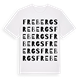 White t-shirt med Frebergs ordlek t-shirt