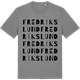 Mid Heather Gray t-shirt med Fredrikslund ordlek t-shirt