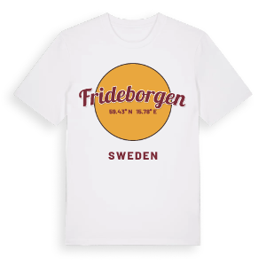 Frideborgen cirkel t-shirt – ekologisk bomull t-shirt från Pinshirt