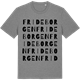 Mid Heather Gray t-shirt med Frideborgen ordlek t-shirt