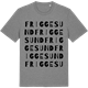 Mid Heather Gray t-shirt med Friggesund ordlek t-shirt