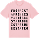 Pink Cotton t-shirt med Fröbbesta ordlek t-shirt
