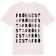 Vintage White t-shirt med Fröbbesta ordlek t-shirt