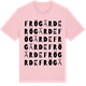 Pink Cotton t-shirt med Frögärde ordlek t-shirt