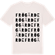 Vintage White t-shirt med Frögärde ordlek t-shirt