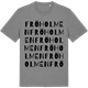 Mid Heather Gray t-shirt med Fröholmen ordlek t-shirt