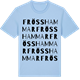 Blue Soul t-shirt med Frösshammar ordlek t-shirt