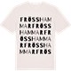 Vintage White t-shirt med Frösshammar ordlek t-shirt