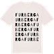 Vintage White t-shirt med Furberga ordlek t-shirt