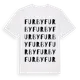 White t-shirt med Furby ordlek t-shirt