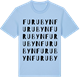 Blue Soul t-shirt med Furubyn ordlek t-shirt