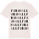 Vintage White t-shirt med Furuhall ordlek t-shirt