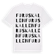 White t-shirt med Furuskallen ordlek t-shirt