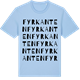 Blue Soul t-shirt med Fyrkanten ordlek t-shirt