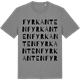 Mid Heather Gray t-shirt med Fyrkanten ordlek t-shirt