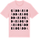 Pink Cotton t-shirt med Gåddarbo ordlek t-shirt