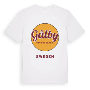 Gålby cirkel t-shirt – ekologisk bomull t-shirt från Pinshirt