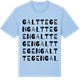 Blue Soul t-shirt med Galttegen ordlek t-shirt