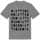 Mid Heather Gray t-shirt med Galttegen ordlek t-shirt