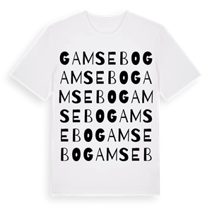 Gamsebo ordlek t-shirt – ekologisk bomull t-shirt från Pinshirt