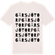 Vintage White t-shirt med Gärsjötorp ordlek t-shirt