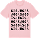 Pink Cotton t-shirt med Gäsjö ordlek t-shirt