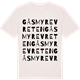 Vintage White t-shirt med Gåsmyrevreten ordlek t-shirt
