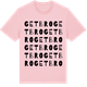 Pink Cotton t-shirt med Getbro ordlek t-shirt