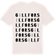Vintage White t-shirt med Gillfors ordlek t-shirt