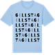 Blue Soul t-shirt med Gillsta ordlek t-shirt