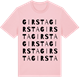 Pink Cotton t-shirt med Girsta ordlek t-shirt