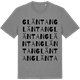 Mid Heather Gray t-shirt med Gläntan ordlek t-shirt