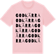 Pink Cotton t-shirt med Godkärra ordlek t-shirt