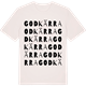 Vintage White t-shirt med Godkärra ordlek t-shirt