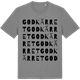 Mid Heather Gray t-shirt med Godkärret ordlek t-shirt