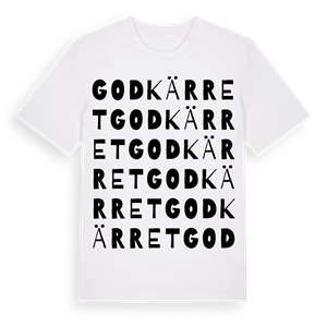 Godkärret ordlek t-shirt – ekologisk bomull t-shirt från Pinshirt