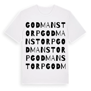Godmanstorp ordlek t-shirt – ekologisk bomull t-shirt från Pinshirt