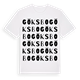 White t-shirt med Göksbo ordlek t-shirt