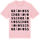 Pink Cotton t-shirt med Grådmossen ordlek t-shirt