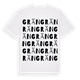 White t-shirt med Grän ordlek t-shirt