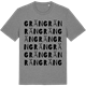 Mid Heather Gray t-shirt med Grän ordlek t-shirt