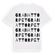 White t-shirt med Granattorpet ordlek t-shirt