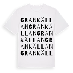 Grankällan ordlek t-shirt – ekologisk bomull t-shirt från Pinshirt