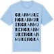 Blue Soul t-shirt med Granmuren ordlek t-shirt